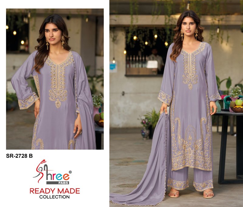 Sr 2788 A To D By Shree Viscose Crepe Silk Readymade Pakistani Suits 